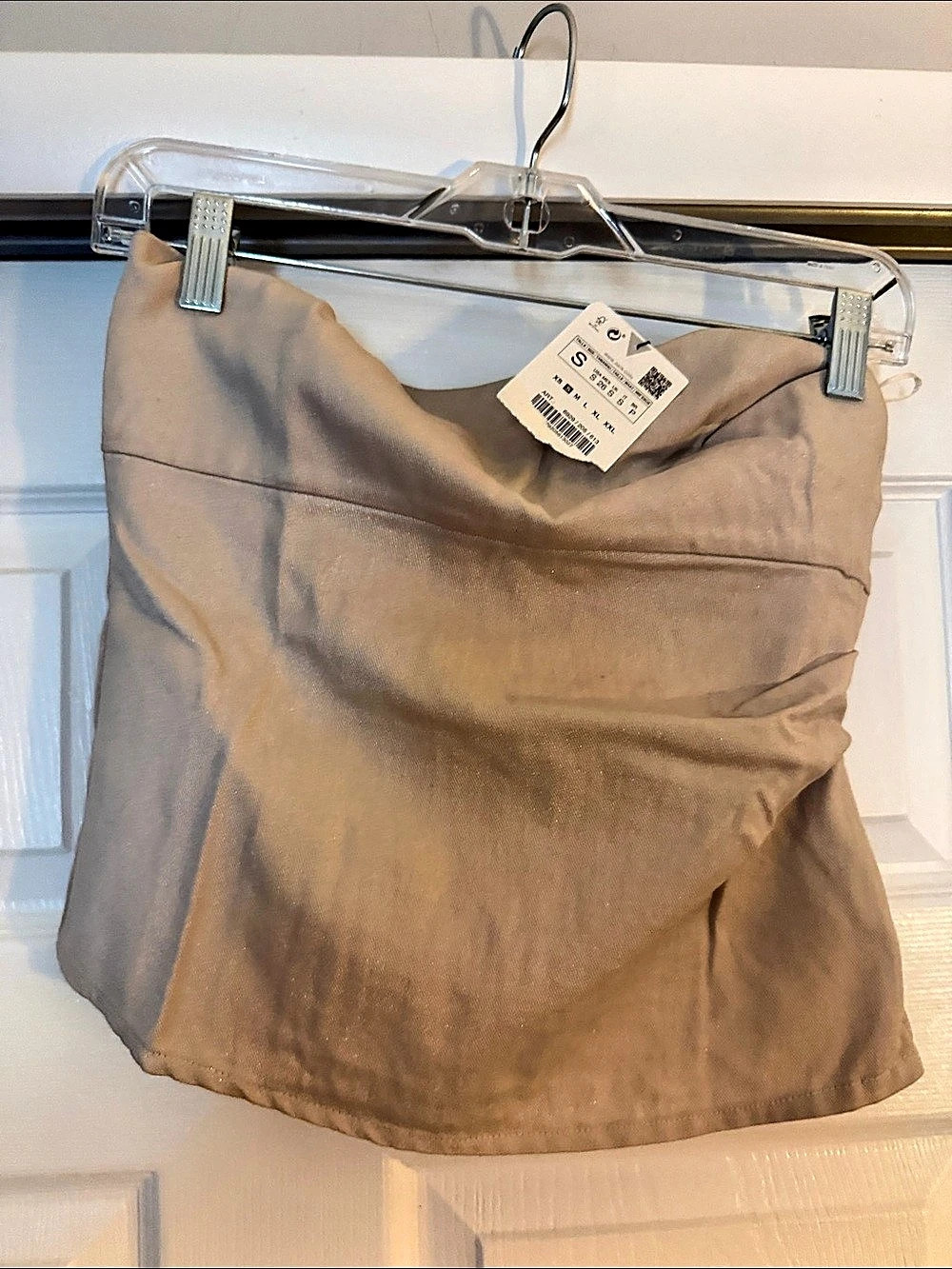 Zara Bustier in Beige Size Small NWT